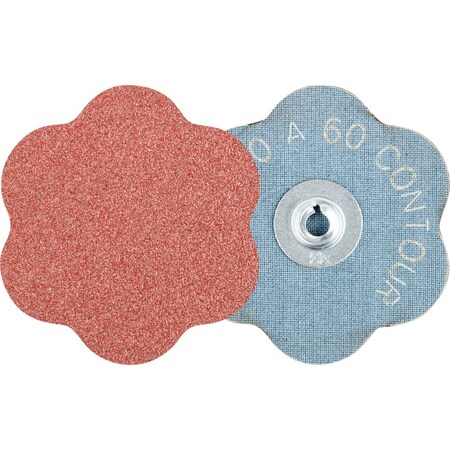 Pferd COMBIDISC CONTOUR Abrasive Disc, 2-3/8'' Dia, Type CD, 60 Grit, Aluminum oxide 42117